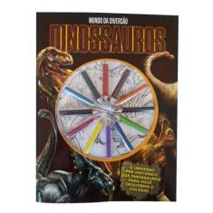 Imagem de Livro de Colorir Dinossauros Mundo da Diversão com Acessórios
