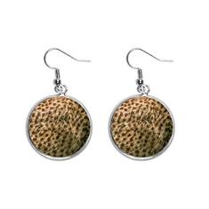 Imagem de Brinco de prata com penas de leopardo, design abstrato, orelha pendurada, joia feminina