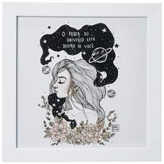 Imagem de Arte Maníacos Quadro Decorativo O Poder do Universo Está dentro de Você - 46x32,5cm (Moldura em laca )