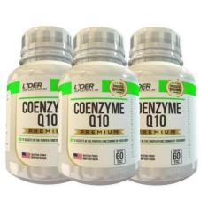 Imagem de Coenzima Q10 Caps 100Mg 60 Cápsulas Kit Com 3 Potes