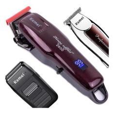 Imagem de Kemei Km Pg2600 Máquina Cortar Prof + Kemei Km 9163+Km 1102