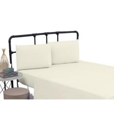 Imagem de Lençol Cama Box King Size Avulso 100% Algodão Sem Elástico Liso Percal