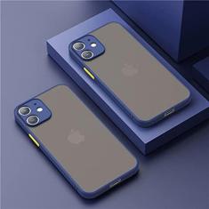 Imagem de Capa de telefone fosco transparente quadrada para iphone 12 11 13 pro max mini xs max xr x 8 7 plus se 2020 capa, cor azul, para iphone xr
