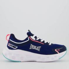 Imagem de Tênis Everlast Raptor Feminino Marinho e Rosa-Feminino
