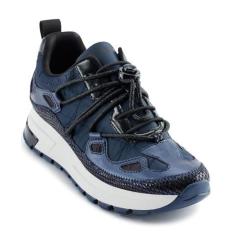 Imagem de KARL LAGERFELD Tênis feminino sem cadarço Mabli Everyday, Azul marino, 36