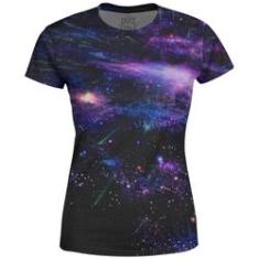 Imagem de Camiseta Baby Look Feminina Galaxia Chuva de Meteoros Md05