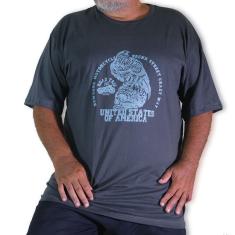 Imagem de Camisa de malha gola olímpica Plus Size com estampa Águia em 1 cor na frente, t-shirt/unisex 100%algodão