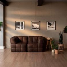Imagem de sofá guldi popup com 2 módulos canto corino café