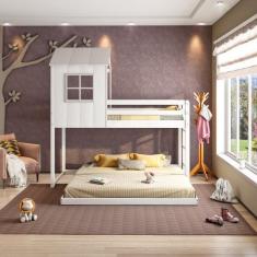 Imagem de Beliche Solteiro Queen Montessoriano Cabana Family Casatema