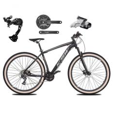 Imagem de Bicicleta Aro 29 Ksw Xlt Alívio E Altus 27v Freio Hidráulico Garfo Trava Pneu Faixa - Preto-prata Tam.17