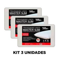 Imagem de Kit 3 Travesseiros Nasa Viscoelástico Ortopédico Maciez E - Relet