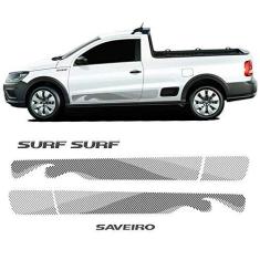 3 Adesivos Saveiro Super Surf Cinza