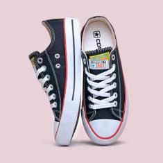 Tênis feminino all star taylor lona casual plataforma chuck leve estiloso  lançamento