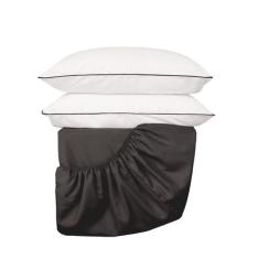 Imagem de Jogo De Cama King 3 Peças Com Lençol E Fronhas 200 Fios - Casa Paulinh