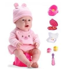 Imagem de Boneca New Born Come E Faz Caquinha Diver Toys - Divertoys