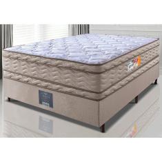 Imagem de Cama Box Casal Colchão Ortopédico + Box 138x188x71 Double Face Espuma D33 Dourado