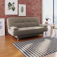 Imagem de sofá cama 1,80m Flórida Suede Cappuccino Adonai Estofados
