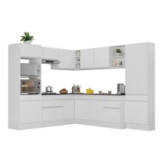 Imagem de Armário de Cozinha Completa de Canto com Rodapé Veneza Multimóveis V2082