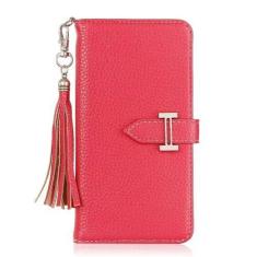 Imagem de Capa carteira de couro flip para iPhone 14 13 15 Pro Max 11 Xr Xs X Capa, H Vermelha, para iPhone 13