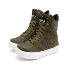 Imagem de Tenis Sneaker Feminino Botinha Treino Academia Cano Alto - Bawmi, Verd