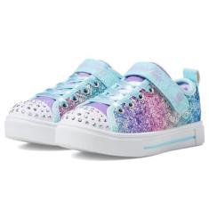Imagem de Skechers Tênis infantil unissex Twinkle Sparks-Sequin Flash, Azul claro/multi, 15