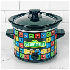Imagem de Panela Eletrica Multifuncional 1,8L com Sesame Street e 3 Modos de Calor, 110V 120W, Uncanny Brands, Colorida	