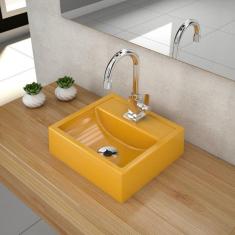 Imagem de Kit Cuba Q32 Com Torneira Luxo 1195 Metal 1/4 Volta 
