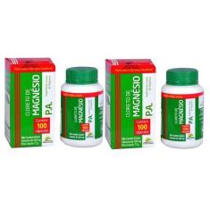 Imagem de Kit Cloreto De Magnésio Pa 500Mg  Medinal 100Caps - 2 Unidades