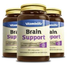 Imagem de Kit 3 Brain Support Vitaminlife 30 Cápsulas
