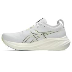 Imagem de ASICS Tênis de corrida masculino GEL-NIMBUS 26, Branco/bétula, 41