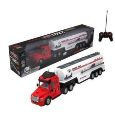 Imagem de Caminhão Carreta Controle Remoto Farol E Som 60cm - Futuro Kids