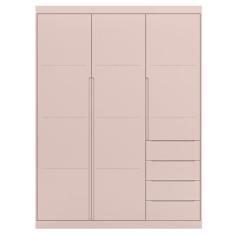 Imagem de Jogo De Quarto Pérola Com Guarda Roupa 3 Portas E 4 Gavetas + Cômoda 2 Portas E 4 Gavetas - Phoenix Baby