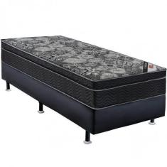 Imagem de Cama Box Box Iso Molas Nanolastic Black Solteiro Ortobom