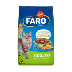 Imagem de Ração Faro Para Gatos Adultos Sensiveis Sabor Salmão 10,1Kg