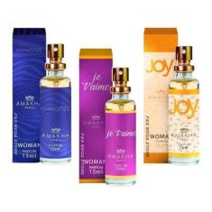 Imagem de Kit 3 Perfume Feminino Amakha Paris Hypnotize Jetaime Joy