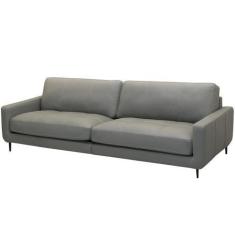 Imagem de Sofá 3 Lugares Para Sala Living Industrial 240cm Ávila L06 Couro Cinza