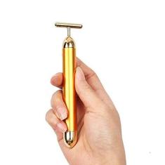 Imagem de Massageador Facial Vibrador Harmonização Anti Rugas Gold Energy Beauty-Unissex