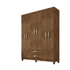 Imagem de Guarda Roupa De Casal 6 Portas E 2 Gavetas Sem Espelho Manchester - Ma