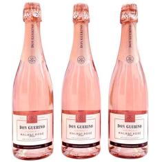 Imagem de Espumante Don Guerino Malbec Brut Rosé | Kit Com 3 Garrafas | Oferta