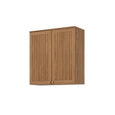 Imagem de Armário Aéreo de Cozinha 2 Portas com Ripado Henn Requinte Nature