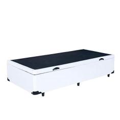 Imagem de Base Box Baú Solteiro Sintético Branco 42x88x188 Serra Negra