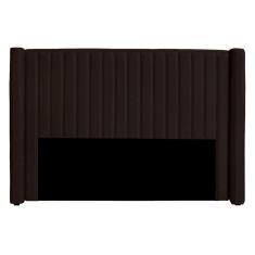 Imagem de Cabeceira Casal Estofada Para Cama Box Alicia Veludo Cor Marrom