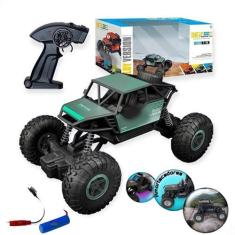 Imagem de Carrinho De Controle Remoto Jeep Monster Truck Brinquedo Bateria Recar