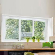 Imagem de Janela De Pvc 100X200cm 3 Folhas Com Vidro Liso Itec Brimak