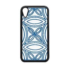 Imagem de Capa com ilustração azul Talavera para iPhone XR para proteção de telefone Apple