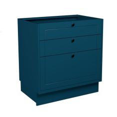 Imagem de Balcão de Cozinha sem Tampo Évora 3 GV Azul Orion