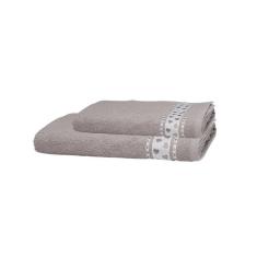 Imagem de Jogo De Toalhas Döhler Jacquard Premium Corações Banho 2 Pçs
