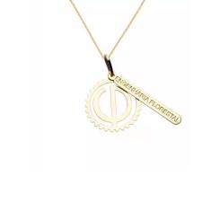 Imagem de Colar Cordão Engenharia Florestal Folheado Ouro 18k