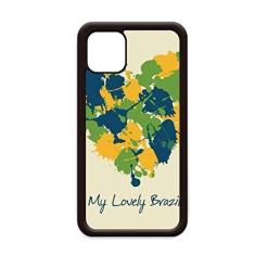Imagem de Capa em formato de coração My Lovely Brazil Brasil para iPhone 12 Pro Max para Apple Mini Mobile Case Shell