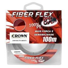 Imagem de Linha de Pesca Crown Fiber Flex Multifilamento 8x 0,28mm 50Lbs 100M